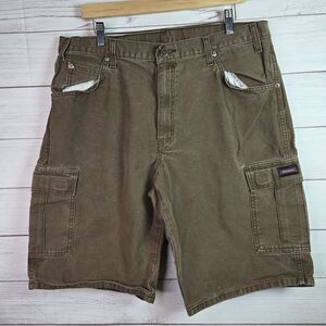 Dickies Shorts Adult 34 Brown Casual Y2K Cargo Pockets Cotton Grunge Canvas Mens